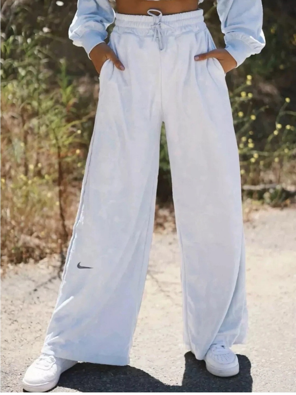 Nike Sportswear City Ready Fleece Training Pants - Baby Blue / White - XS